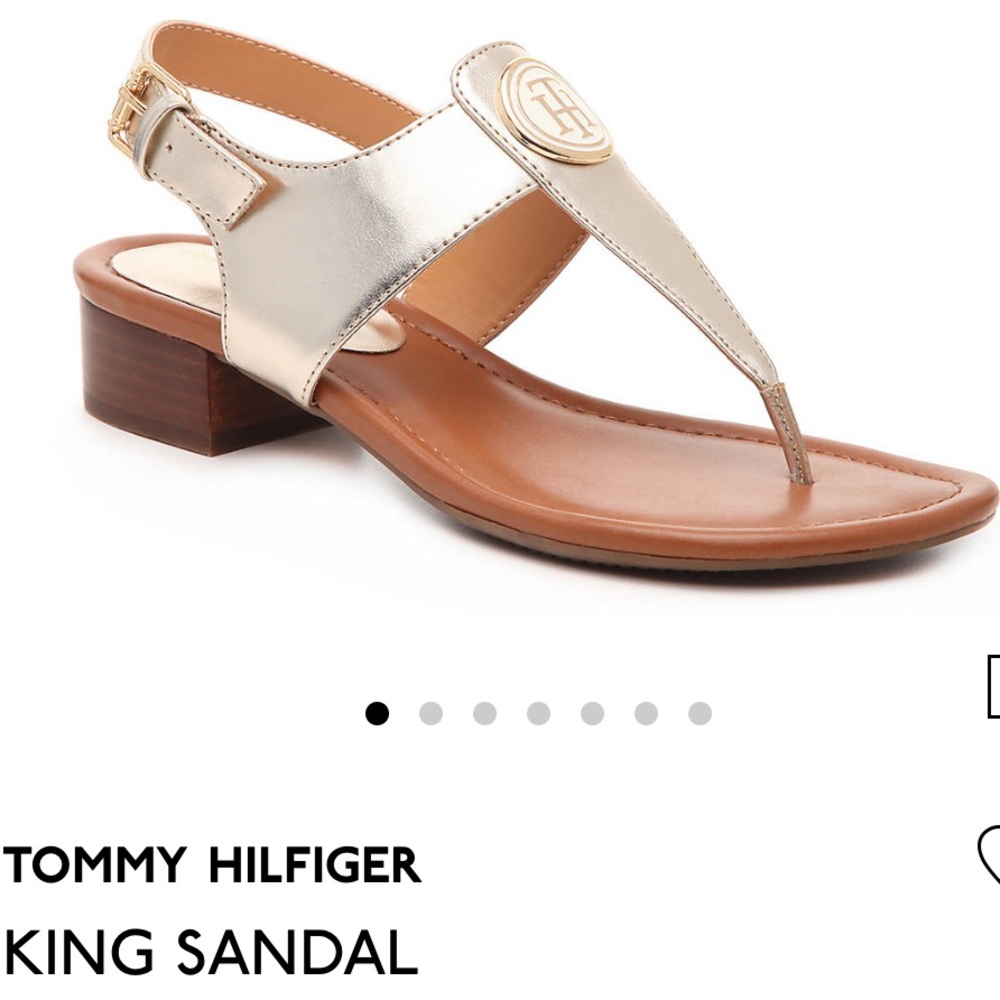 Tommy Hilfiger Gold Metallic King Sandal